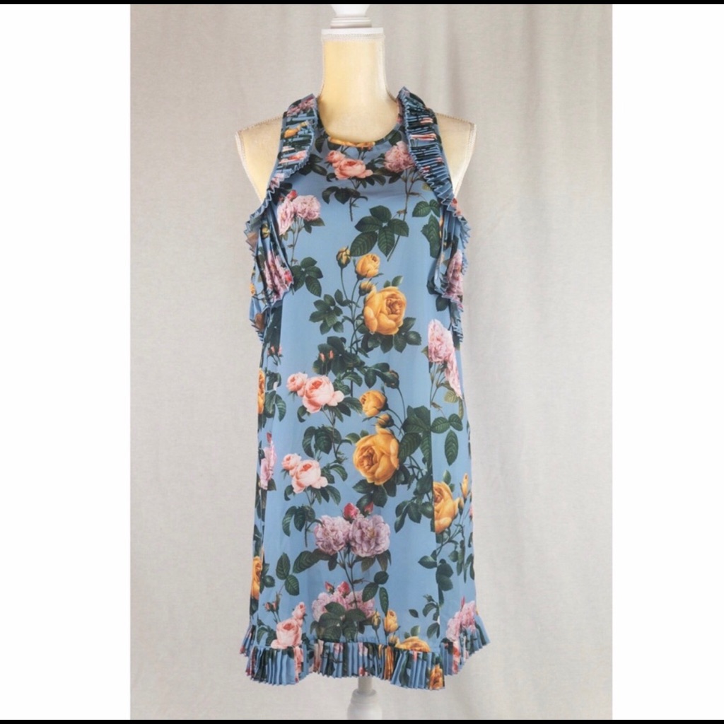 Anthro Delfi Anita Minnie Floral Cold Shoulder
